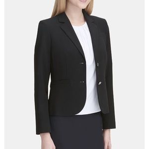 Calvin Klein Black Suit Jacket - Size 8P